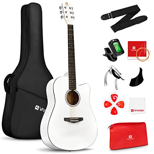 Vangoa Guitare Acoustique 4/4 Guitare Folk Country Pan coupé 41 Pouces pour Adulte Débutants Intermédiaire avec Guitare… - Les Beatles, Paul McCartney, John Lennon, RIngo Starr, George Harrison Vangoa Guitare Acoustique 4/4 Guitare Folk Country Pan coupé 41 Pouces pour Adulte Débutants Intermédiaire avec Guitare…
