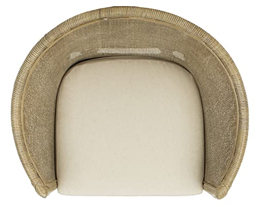 Sillón Acogedor Rattan Blanco miniatura 5