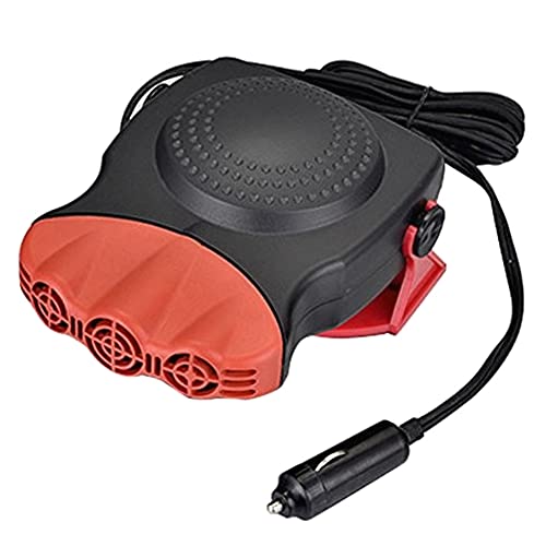 Junda Portable Car Heater Fast Heating Quickly Defrosts Defogger with 3-Outlet, Suitable for 12V 150W Auto Car