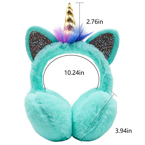 Ztl Unicorn Earmuffs For Girls Kids Women Soft Plush Ear Warmers Winter Ear Muffs #TOP1