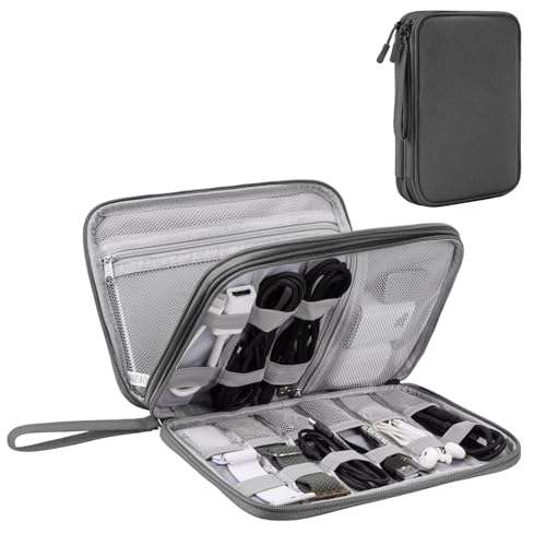 SaleOn 9x6 Inch 2 Layer Travel Organizer Pouch for Gadgets Cables...