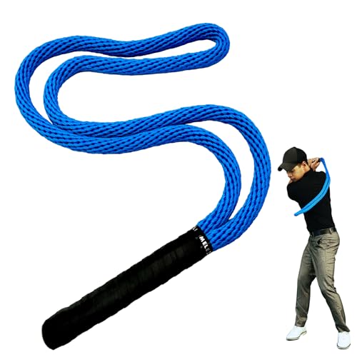 MELE LINKS Golf Swing Training Aids Rope Trainer, Posture Corrector Flexibility Golf Weight Balance Practice Accessories for Beginners, Warm-up Golf Swing Trainer Speed Training Tool
