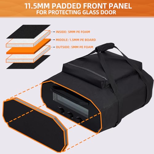 Image of Pizza Oven Cover for Ooni Volt 12 /2 with Padded Front Panel, Cover Only
