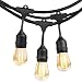 100FT G40 Globe String Lights with 102 Bulbs Candelabra Screw Base (E12) UL-Listed for Indoor/Outdoor Holiday Decoration, Garden, Party, Backyard, Bistro, Pergola (2 Pack of 50FT)