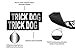 Dogline Trick Dog Vest Patches – Removable Trick Dog Patch 2-Pack with Reflective Printed Letters for Support Dog Vest Harness Collar or Leash Size A (1