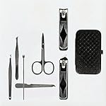 7-Piece Manicure Set for Men & Women - Stainless Steel Nail Clippers Kit with Travel Case, Cuticle Tool & Nail File - Durable Grooming Essentials for Home, Travel, Gifts - Image 2