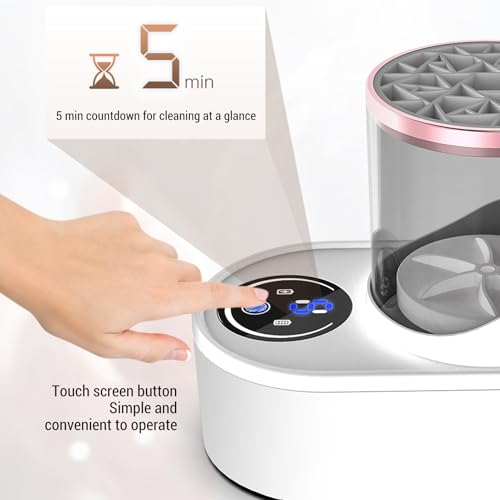 Máquina Elétrica de Secagem e Limpeza de Pincéis de Maquiagem, Dispositivo de Secagem de Limpeza Aut