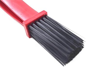 Oldbones Motorcycle & Bike Universal Chain Grunge Cleaning Brush(2 PACK) Red + blue