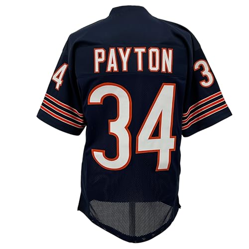 Walter Payton Jersey Blue Chicago | Unisex Adult Sizes S-5XL Unsigned Custom Sewn Stitched