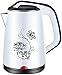 Czajnik elektryczny 2,3 l bojler z pełnym wnętrzem ze stali nierdzewnej 304 automatyczne wyłączanie ochrona przed gotowaniem biały (kolor: biały) - biały