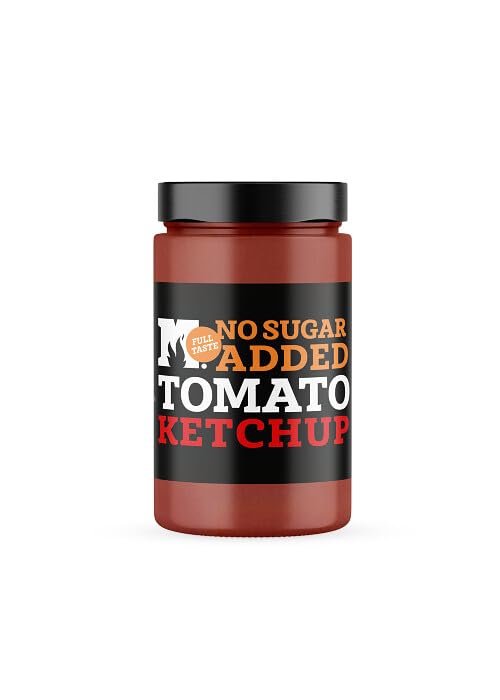 M.MANNIUS Ketchup Tomato Artigianale prodotto nelle Dolomiti (Made in italy) in barattolo di vetro da 150 gr, da gustare con hamburger, bistecche e patate (1, Classico Senza Zucchero)