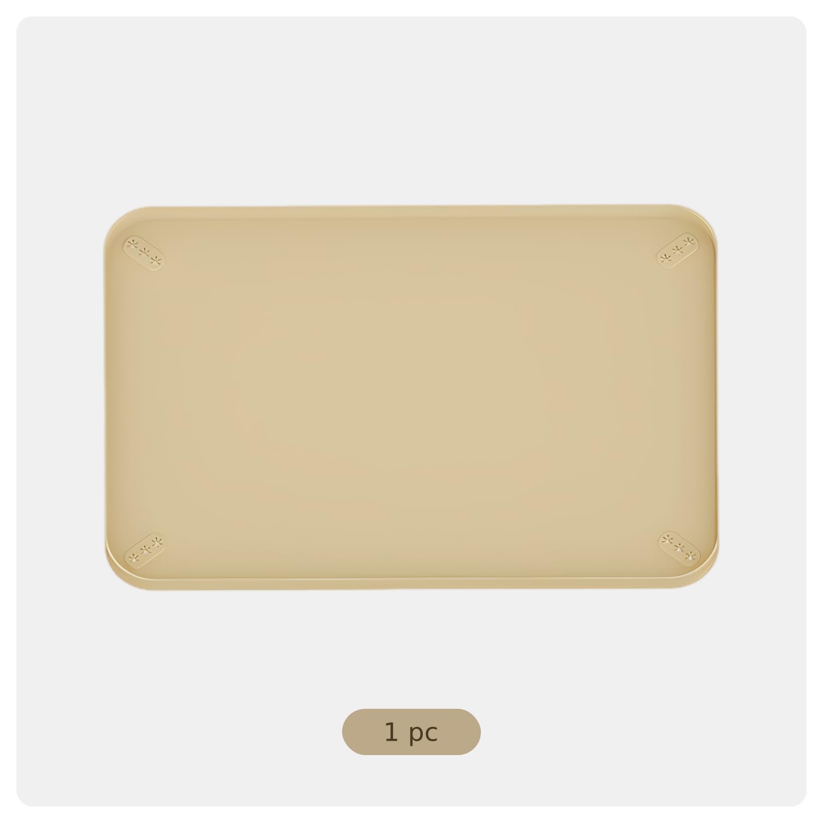 Tapis urinaire en Silicone pour Animaux, Beige, Plateau de Dressage réutilisable antidérapant pour Chiens et Chats, Absorbant Les odeurs, Bord relevé étanche, protège-Sol Lavable