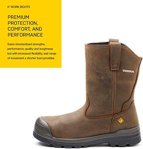 Terra Men's Harrier Composite Toe Waterproof Puncture Resistant Industrial Boot, Brown, 12 | Image 5