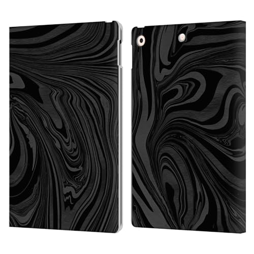 Coque iPad 10.2 portefeuille LebensArt marbre noir pour ranger vos cartes