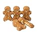 Needzo Gingerbread Peeps Candy Christmas Marshmallows, Holiday Desserts, Colorful Sugar Coated Character Shaped (Pack of 3) 9 Pieces Total