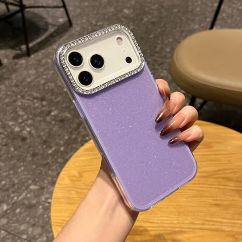 RNOZX For iPhone17 Pro�p ���ӂ��L���L���P���O���b�^�[����P�[�X �N���A�ϏՌ��\�t�g�J�o�[�iFor iPhone17 Pro�p/�p�[�v���j