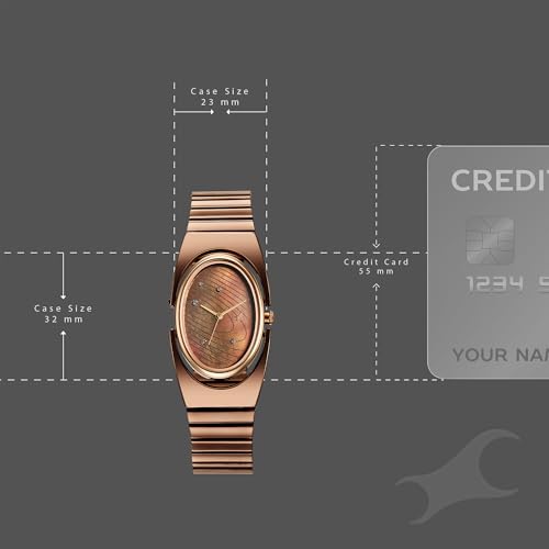 Image of Fastrack UFO Quartz Brown Shaped Dial Girls Watch | Brown Colour Band | Watches for Girls Analog - 6318KM02