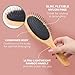 Detangler Bristle Bamboo Hair Brush - For Women, Men, and Kids, Versatile for Wet or Dry Hair, Use With Hair Products