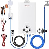 Tankless Water Heater Propane,3.18GPM 12L Outdoor Portable...