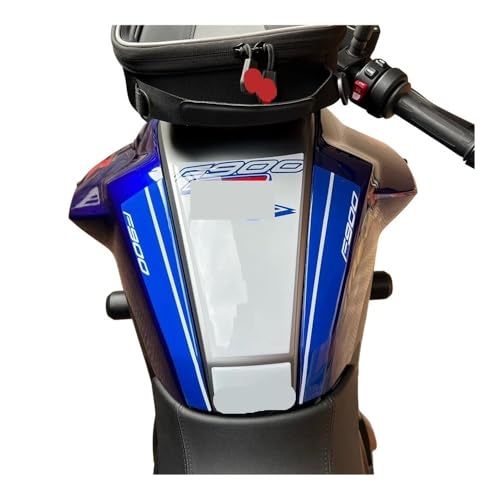 Protection réservoir moto pour F900R 2019-2022 et autocollant arête de poisson noir