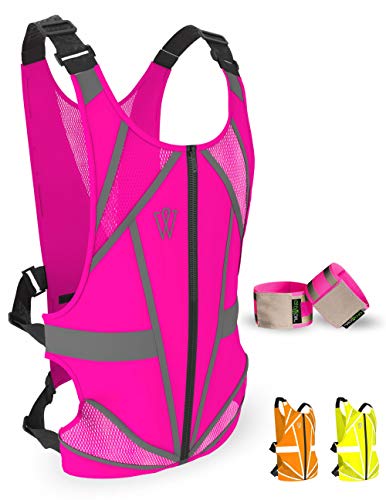 Reflective Running Vest | 25% Reflective Tape Surface | Full Torso Cover |