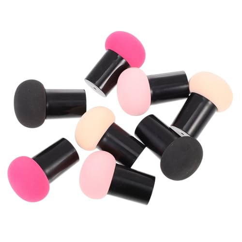 VICASKY 8Pcs Makeup Blending Sponge Mushroom Head Powder for Liquid and Powder Application for Foundation Concealer and Blush Easy to Carry and Use