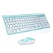 Price comparison product image Wireless Keyboard Mouse Combo, Cimetech Compact Full Size Wireless Keyboard and Mouse Set 2.4G Ultra-Thin Sleek Design for Windows, Computer, Desktop, PC, LaptopQWERTY UK Layout