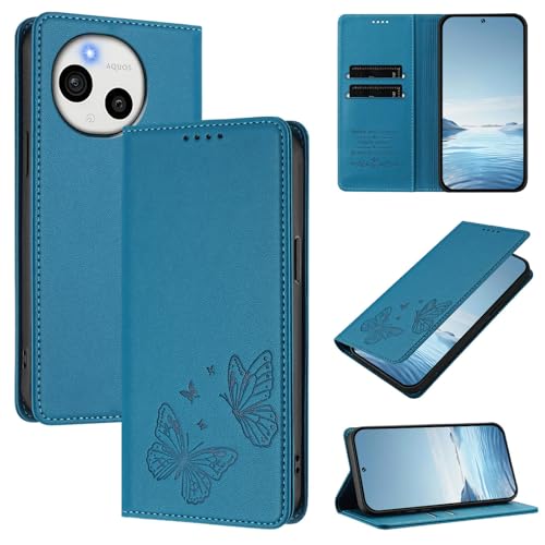 �X�}�z�P�[�X �Ή��@�� for Sharp Aquos Sense9 Plus/Aquos R9 Pro �yRFID�u���b�N�z�y�J�[�h�z���_�[�t�����z �}�O�l�b�g�J�� �X�^���h�@�\�t���zRed