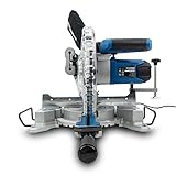 Hyundai 2000W Electric Sliding Mitre Saw with 255mm Blade, Laser Guide, 90mm Cutting Height & 0–45° Bevel – Powerful Chop Saw with Vacuum Port for Precision Wood Cutting - Image 8