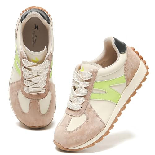 Image of somiliss Wide Toe Box Shoes for Women Non-Slip Walking Fashion Sneakers | Arch support, slip resistant, fashion, daily and casual, removable insole for easy washing, microfiber leather suede upper
