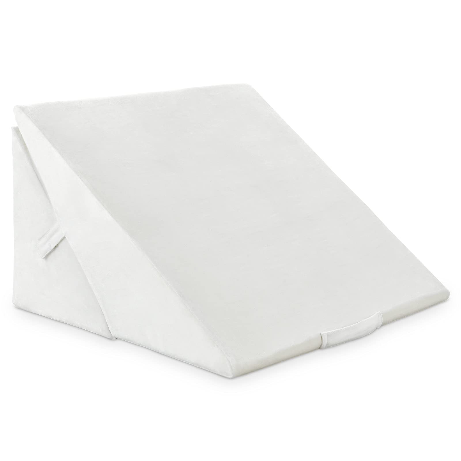 GIANTEX Almohada de Cuña Multifuncional, Cojín Triangular con 2 Partes, Forma Convertible, Espuma Viscoelástica, Funda Lavable, 58 x 36 x 50,5 cm, para Esparda, Cintura, Piernas