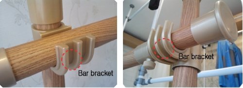 PRINCE HANGER, Premium Wood Double 2 Tier Hanger, Clothing Rack, Closet Organizer, Wood Color, Sturdy, PHUS-1032, Made in Korea