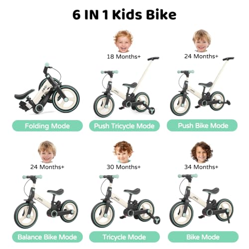 JMMD 6-in-1 Toddler Bike