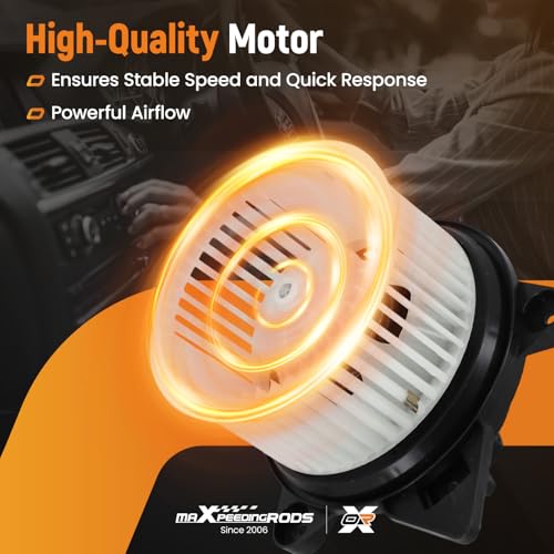 Image of maXpeedingrods HVAC Heater Blower Motor w /Fan 700167 Fits for Chrysler Aspen Limited 2007-2009,for Dodge Durango 2004-2009# 5061381AA PM9275 5019640AB