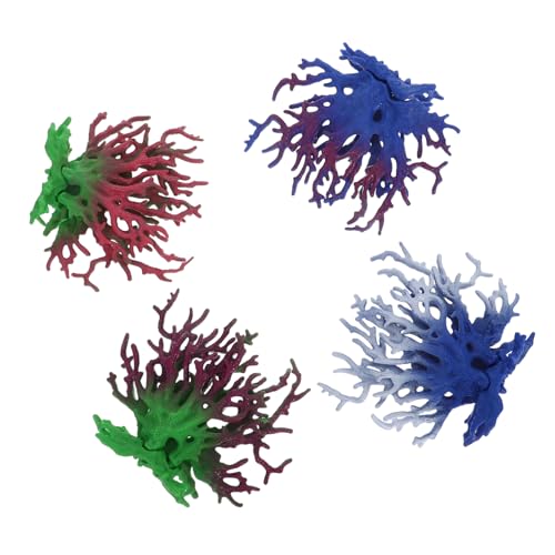 GALPADA 4pcs Artificial Coral for Aquariums: High Simulation Fish Tank Coral Decorations - Simulation Plants Decoration for Underwater Landscaping