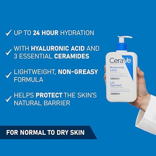 CeraVe Moisturizing Lotion for Face & Body - Hydrate Dry Skin - Image 2