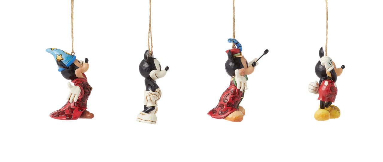 Disney Traditions Mickey Lot de 4 décorations suspendues