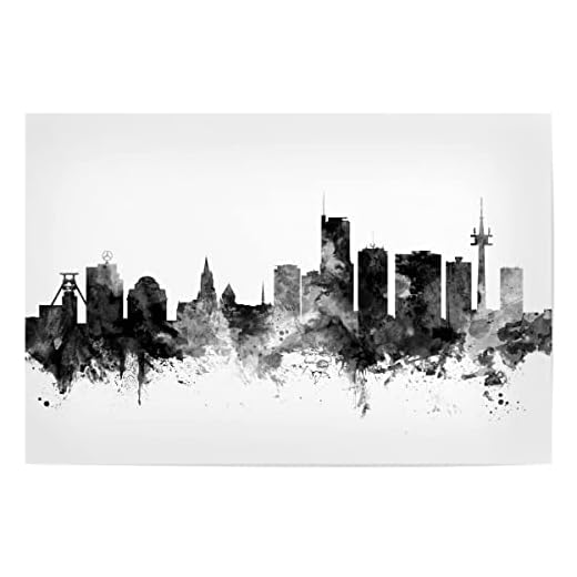 artboxONE Poster 30x20 cm Städte Essen Germany Skyline 2" - Bild Essen Essen Essen North Rhine-Westphalia