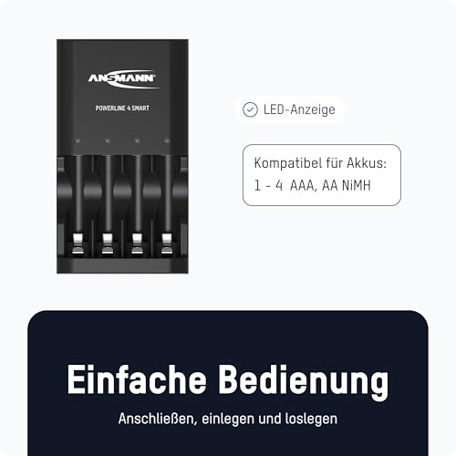 Akku-Ladegerät Ansmann für 1-4 AAA und AA Akkus