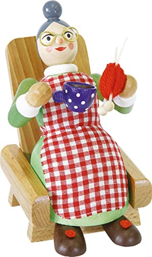 Räucherfrau Rauchfrau Erzgebirge Richard Glässer Seiffen Oma, 26022