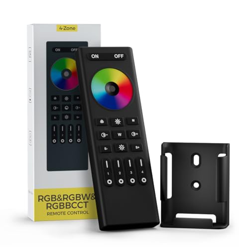 Image of SEZO RC03RFB RGB RGBW RGBCCT 2.4G RF Wireless Controller 4-Zone Remote Group Control Multiple Color Modes Compatible with WB5 C03W C03RF C04W C04RF C05W C05RF Controller
