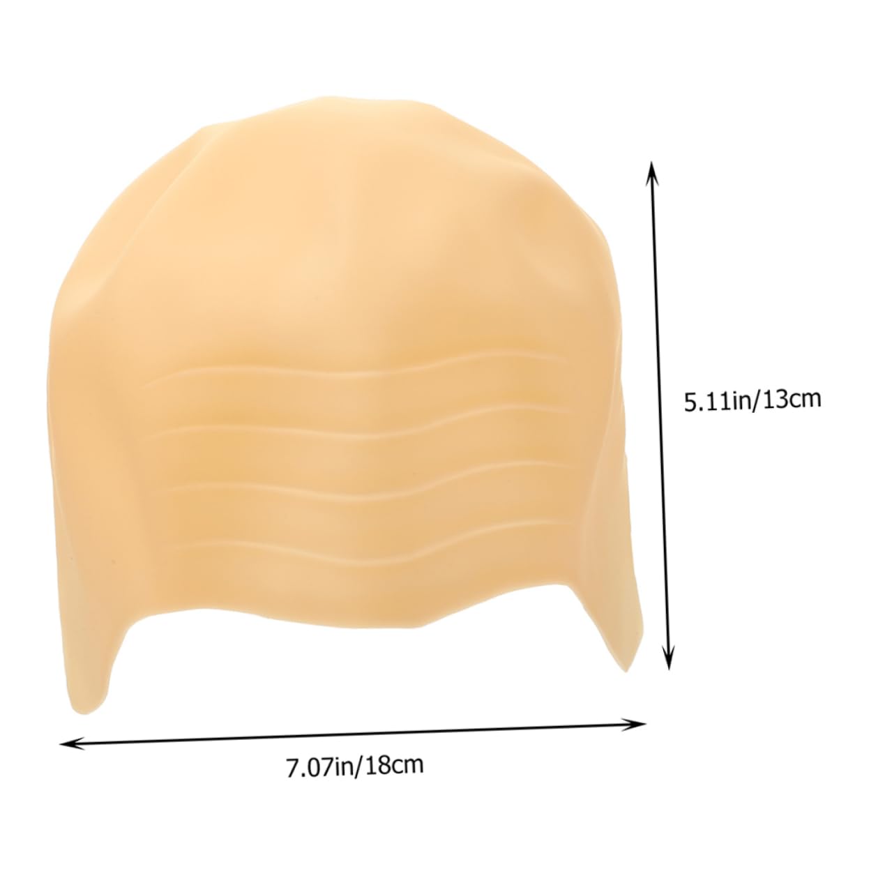 FOMIYES Realistic Bald Cap Set for Women Men Halloween and Party Costume Dark Brown Silicone Bald Head Wig Cap