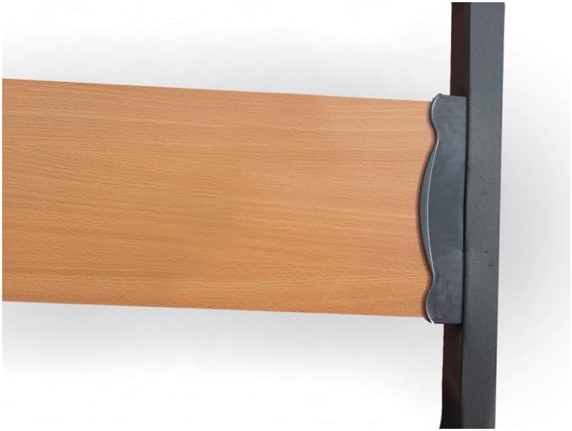 HOGAR24 ES - Somier Reforzado de Láminas Anchas, Antirruido, Estructura 40x30 mm con Juego de Patas Roscadas, Firme y Duradero 135x190