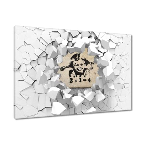 Peinture Banksy Little Girl pour sublimer votre décoration murale de salon
