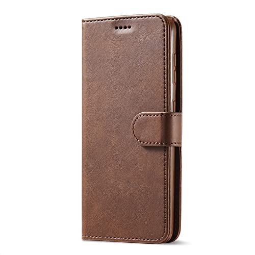 Étui en cuir pour Samsung S21 FE et S20 : protection intégrale à rabat marron