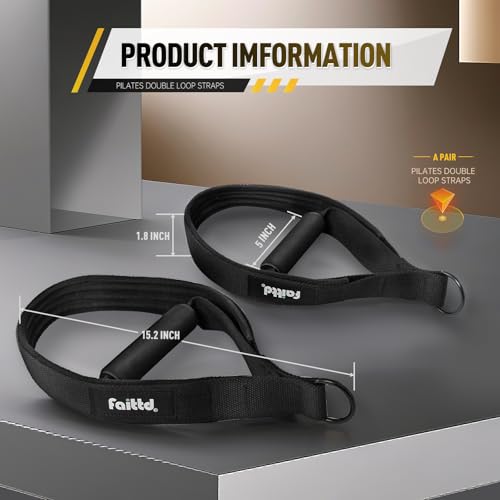 pilates double loop straps for pilates reformer fitness d ring straps handle comfortable pilates accessories for pilates equipment