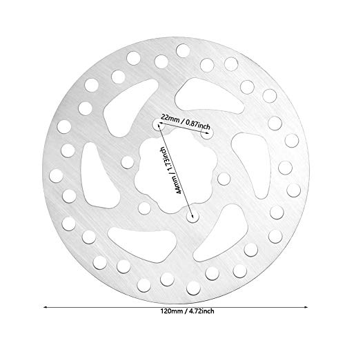 Demeras Bicycle Brake Discs Disc Brake Rotor Mountain Bike Stainless Steel Brake Disc Bicycle Brake Pad Braking Part(120mm) - Image 3