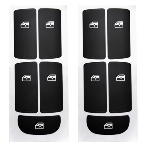 Autocollants bouton de commande vitre voiture SAAB 9-3 kit réparation lève-vitre noir mat