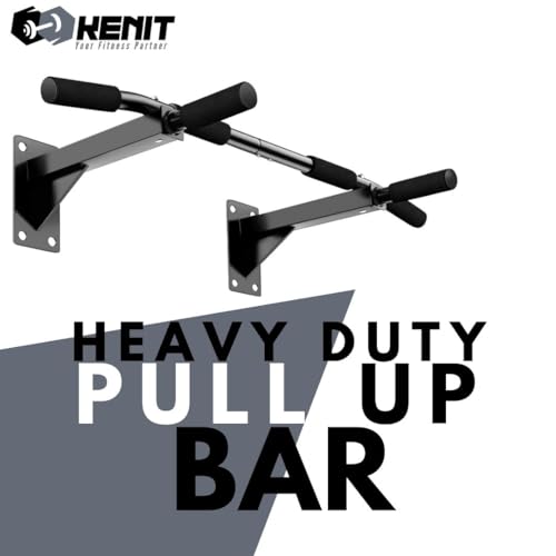 Image of Heavy-Duty Pull Up Bar Wall Mounted - Chin Up Bar for Home Gym Workout, Exercise Bar Upper Body Workout Bar Fitness, Hanging bar, Calisthenics equipment, Hanging rod to height increase, (Black)