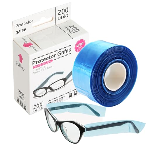 200 Pcs Brillenschutz Für Bügel,Brillenbügelschutz,Einweg Brillenbügelschutz Schutzabdeckung Schutzdeckel Für Friseur, Haarfärbung, Schutz